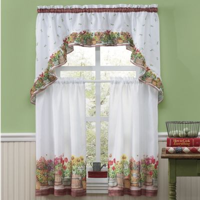 Set de cortinas Country Garden, 3 pzs