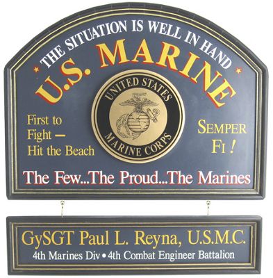 Marines Sign and Nameboard