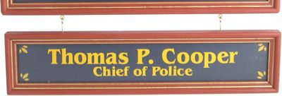 Policeman Nameboard