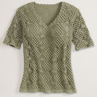Crochet Starburst Sweater