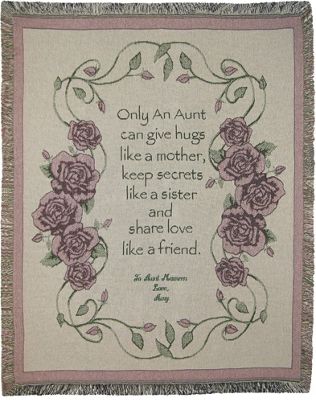 Throw Aunt Personalized