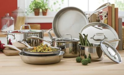 Cookware Tri Ply 10 Piece Set