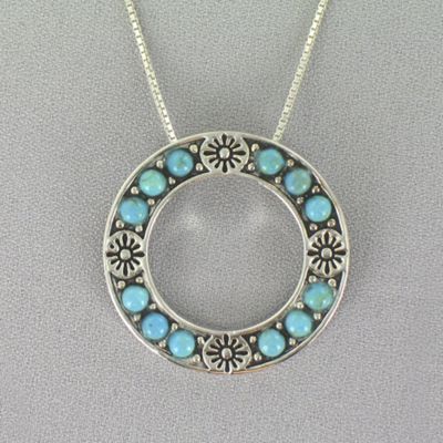 Pendant Sterling Silver Turquoise