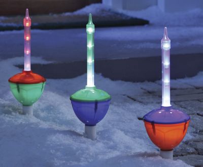 Sidewalk Stakes 3 Piece Lighted
