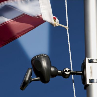 Solar powered Flag Pole Light