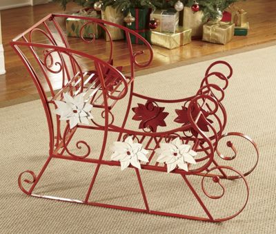 Sleigh Poinsettia