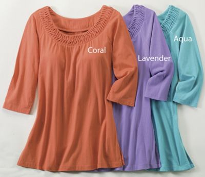 Reverse Pintuck Tunic