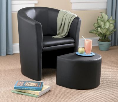 Club Chair With Ottoman
