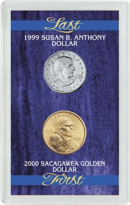 Last Susan B Anthony and First Sacagawea Dollar