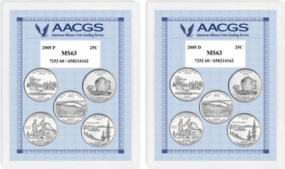 2005p d Statehood Quarters