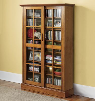 Merrick Sliding Door Media Cabinet