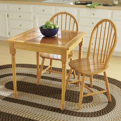 3 Piece Tile Top Dining Set