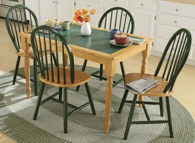 5 Piece Tile Top Dining Set