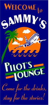 Pilots Lounge Sign
