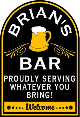 Bar With Beer Sign