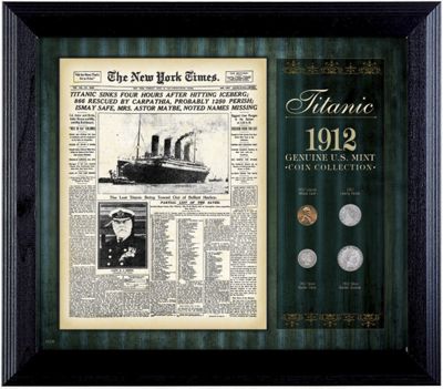 NY Times Titanic 1912 Us Mint Coin Collection
