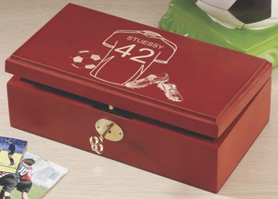 soccer keepsake box