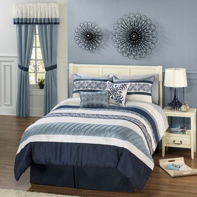 Marina Comforter Set and Window Treatments