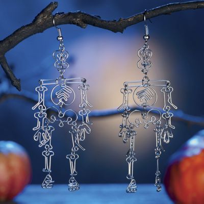 Wire Skeleton Earrings