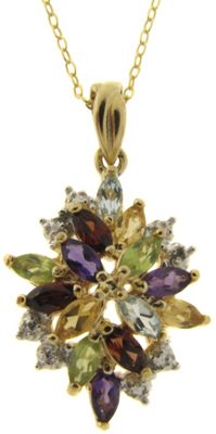 Pendant Gemstone Cluster