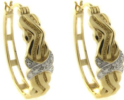 Diamond Accent Hoops