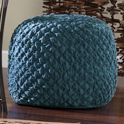 Aubra Square Fabric Pouffe Ottoman