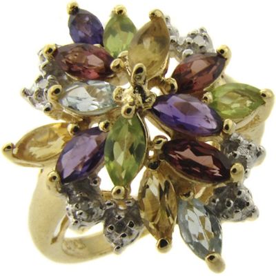 Gemstone Cluster Ring