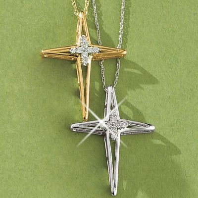 Diamond Cross Pendant 11