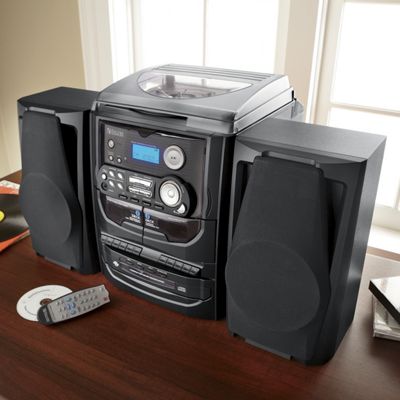 Encore Technology 3 Cd Turntable Stereo