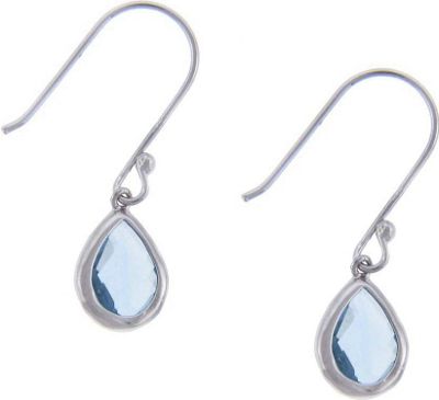 Earrings Blue Teardrop