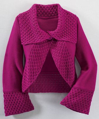 Cardigan Crochet Collar Elise