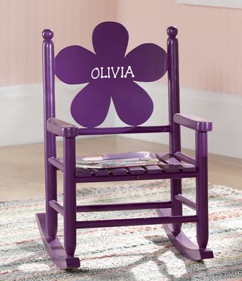 Personalized Daisy Or Heart Rocker