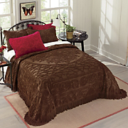 Fringed Chenille Beadspread and Sham