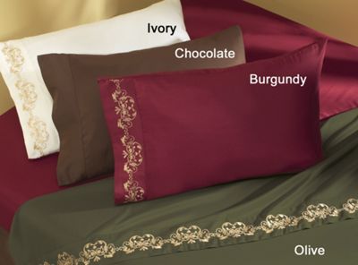 Embroidered Microfiber Sheets