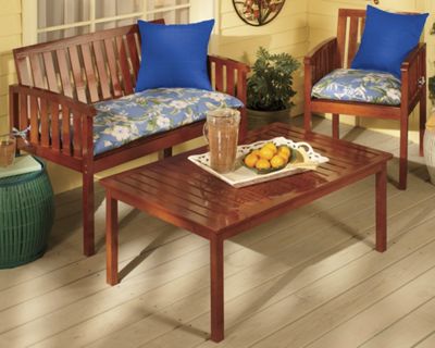 Glossy Wooden Patio Furniture