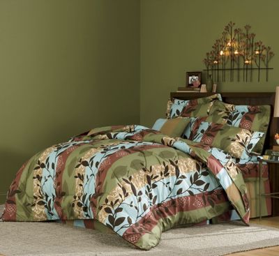 Aspen Silhouette Microfiber Complete Bedding Set