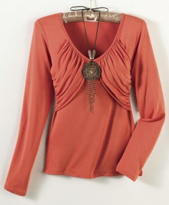 Moroccan Spice Top With Necklace