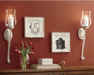 Set of 2 Ivory Wall...