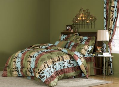 Aspen Silhouette Microfiber Bedding and Window Treatments