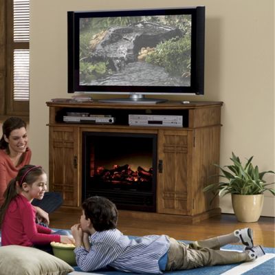 Mission Fireplace TV Stand