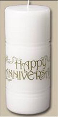 Happy Anniversary Candle