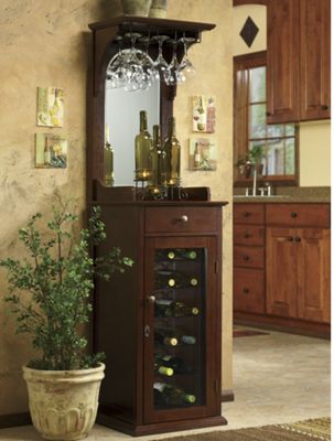 Locking Wine Cabinet