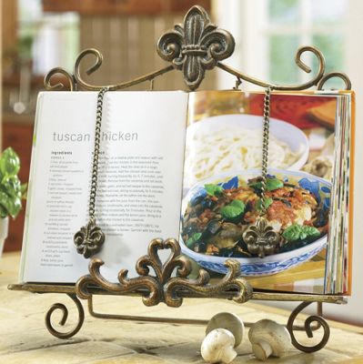 Fleur De Lis Cookbook Holder