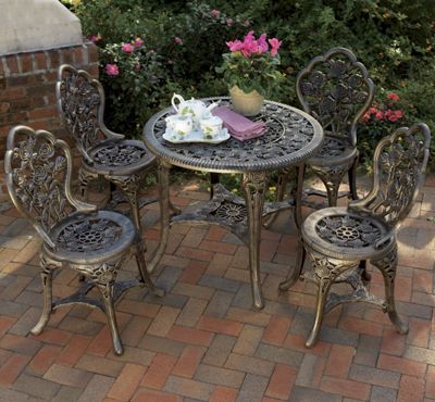 5 piece Bronzed Patio Set