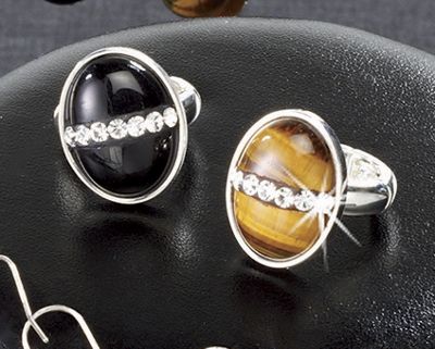 Ring Gemstone And Crystal Oval