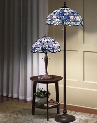 Shades Of Beauty Multicolored Stained Glass Floor Lamp A