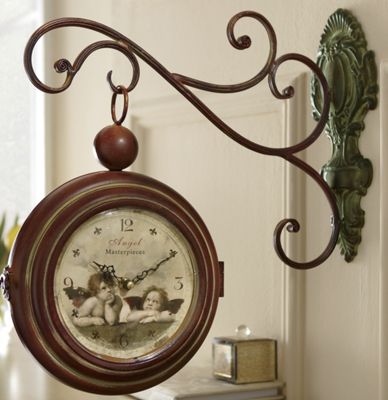 Two Sided Cherub Clock