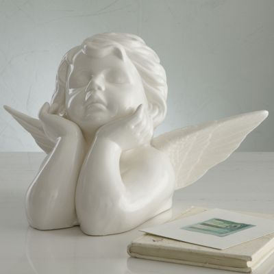 Ceramic Cherub Figurine