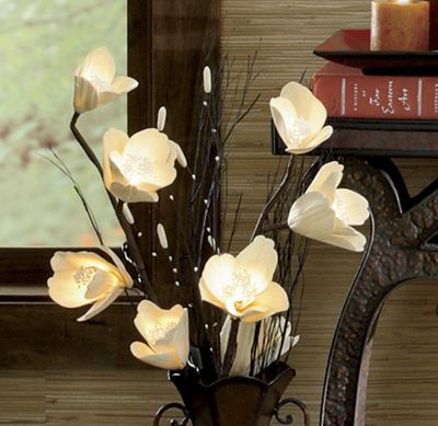 Lighted Flowers Natural Elements