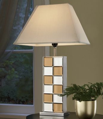 Bronze Mirrored Lamp
